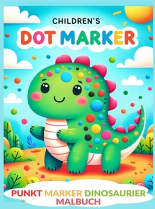 Afbeeldingen van Punkt Marker Dinosaurier Malbuch: Dot Markers Activity Book