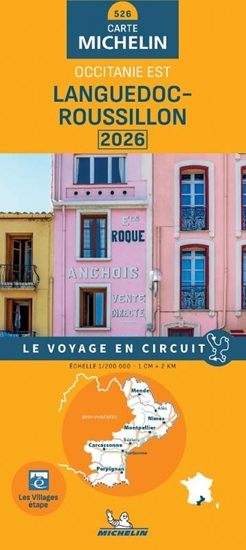 Afbeelding van Regionale kaarten Michelin Michelin Wegenkaart 526 Languedoc-Roussillon 2026