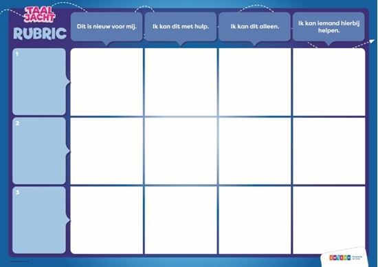 Afbeelding van Taaljacht taal magneetbord Rubrics