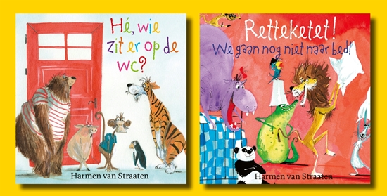 Afbeelding van Grappige en ondeugende rijmprentenboeken Uitdeelboekjes - Retteketet & Hé, wie zit er op de wc?