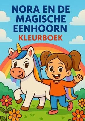 Afbeeldingen van Nora en de magische eenhoorn kleurboek