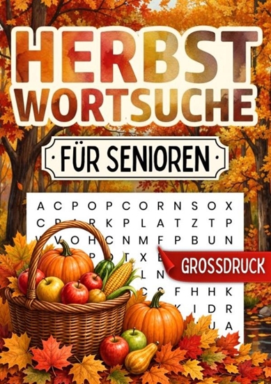 Afbeelding van Herbst Wortsuchrätsel für Senioren - Großdruck