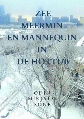 Afbeeldingen van zeemeermin en mannequin in de hottub
