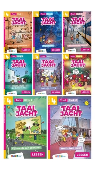 Afbeelding van Taaljacht Groep 4 blok 1-8 taal antwoordenboek (pakket)