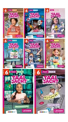Afbeeldingen van Taaljacht Groep 6 blok 1-8 taal antwoordenboek (pakket)