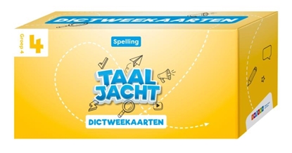 Afbeeldingen van Taaljacht Groep 4 spelling & grammatica dictweekaarten (set)