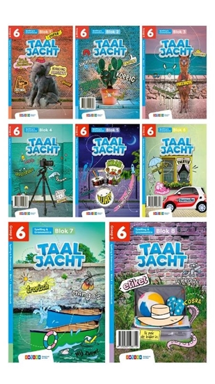 Afbeelding van Taaljacht Groep 6 blok 1-8 spelling & grammatica antwoordenboek (pakket)