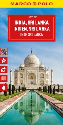 Afbeeldingen van Marco Polo Maps India, Sri Lanka, Nepal, Bangladesh Marco Polo Map