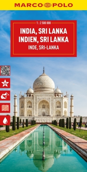 Afbeelding van Marco Polo Maps India, Sri Lanka, Nepal, Bangladesh Marco Polo Map