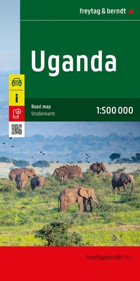 Afbeelding van freytag & berndt Auto + Freizeitkarten Uganda, Straßenkarte 1:500.000, freytag & berndt