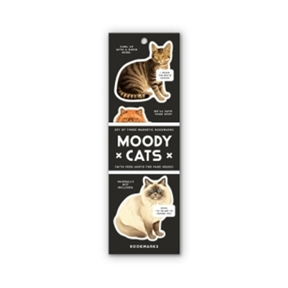 Afbeeldingen van Moody Cats Magnetic Bookmark Set