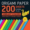 Afbeelding van Origami Paper 200 sheets Vibrant Colors 6" (15 cm)