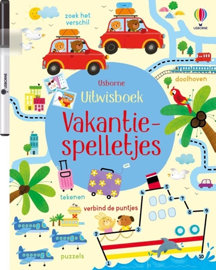Afbeelding van Uitwisboek Vakantiespelletjes