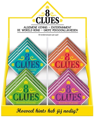 Afbeeldingen van Display 8 clues - 4 x 3 ex.