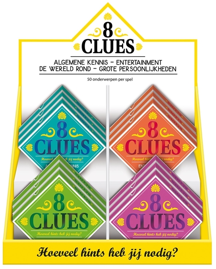 Afbeelding van Display 8 clues - 4 x 3 ex.
