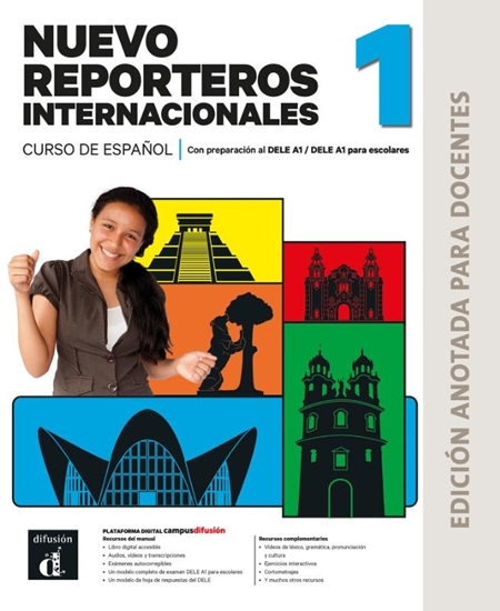 Afbeelding van Nuevo Reporteros internacionales 1 - Edición anotada para docentes