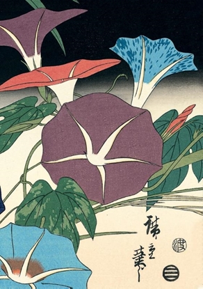 Afbeeldingen van Journal Journal Morning Glories & Cricket, Hiroshige Lined Paperback