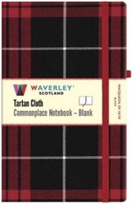 Afbeeldingen van Waverley Scotland Tartan Cloth Commonplace Notebooks MacQueen of Skye Tartan Blank Notebook: Large 21cm x 13cm