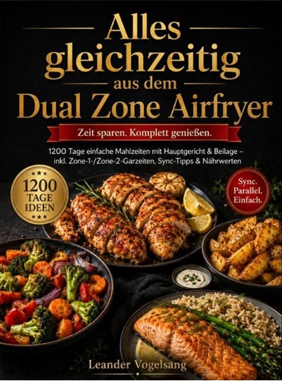 Afbeelding van Alles gleichzeitig aus dem Dual Zone Airfryer