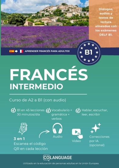 Afbeelding van Aprender francés B1 intermedio. Curso de A2 a B1 (con audio)
