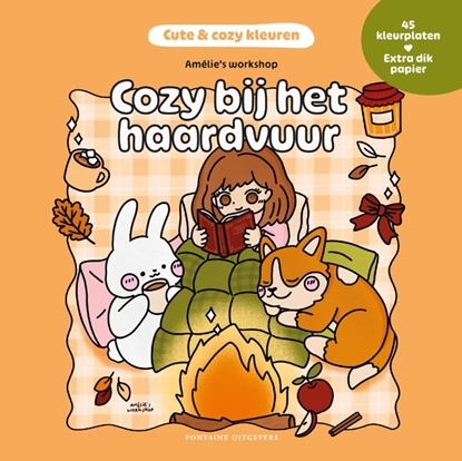 Afbeeldingen van Cute & cozy kleuren Cozy bij het haardvuur