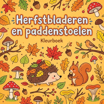 Afbeeldingen van Herfstbladeren en paddenstoelen