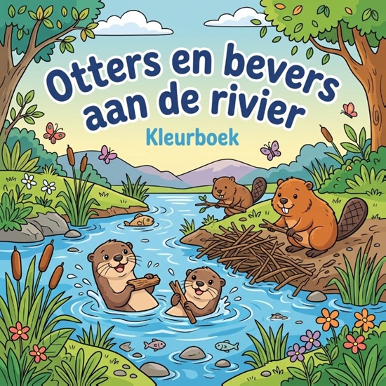 Afbeelding van Otters en bevers aan de rivier