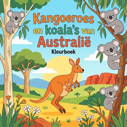 Afbeeldingen van Kangoeroes en koala's van Australië