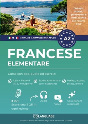 Afbeeldingen van Imparare il francese A2 elementare: corso con app, audio ed esercizi