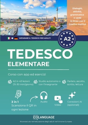 Afbeeldingen van Imparare il tedesco A2 elementare: corso con app ed esercizi
