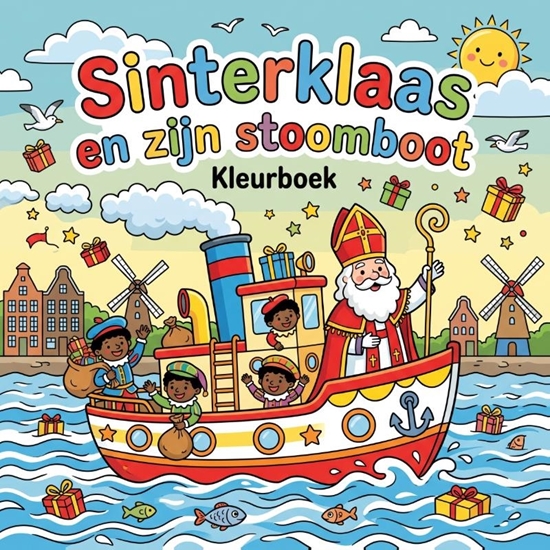 Afbeelding van Sinterklaas en zijn stoomboot