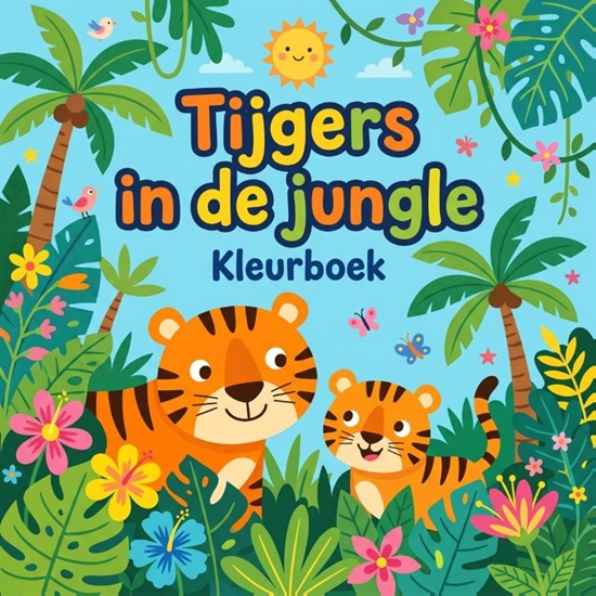 Afbeelding van Tijgers in de jungle
