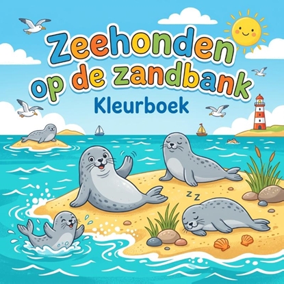 Afbeeldingen van Zeehonden op de zandbank