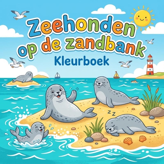 Afbeelding van Zeehonden op de zandbank