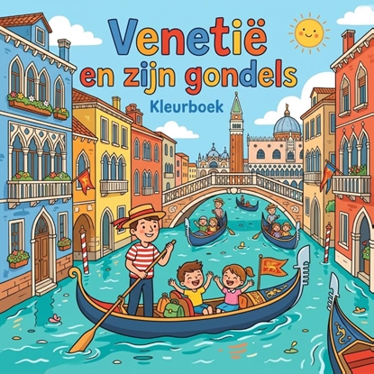 Afbeeldingen van Venetië en zijn gondels