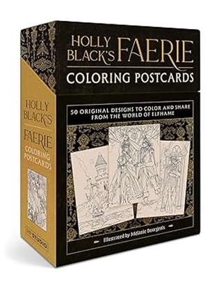 Afbeeldingen van Holly Black's Faerie Coloring Postcards