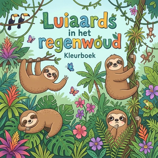 Afbeelding van Luiaards in het regenwoud