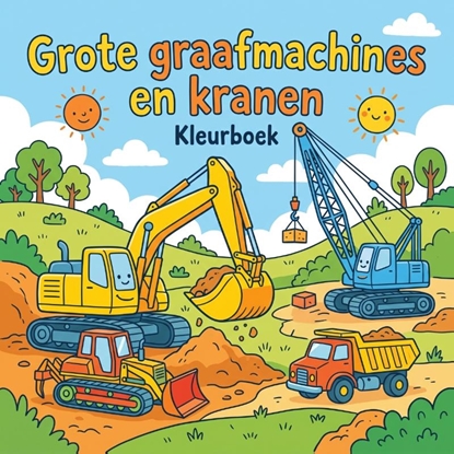 Afbeeldingen van Grote graafmachines en kranen