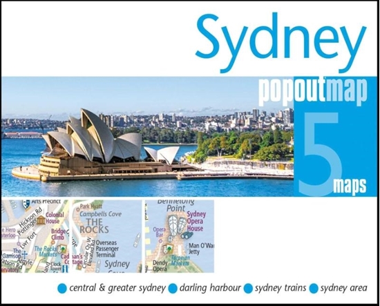 Afbeelding van PopOut Maps Sydney PopOut Map - pocket-size, pop up map of Sydney city centre