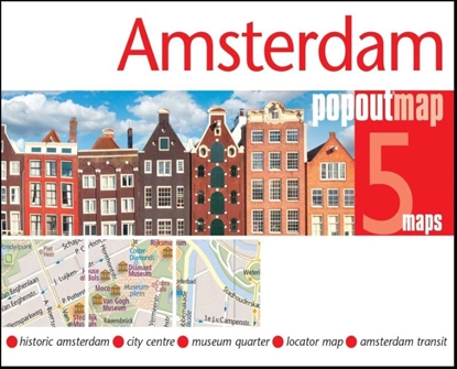 Afbeeldingen van PopOut Maps Amsterdam PopOut Map - pocket size, pop up map of Amsterdam city centre
