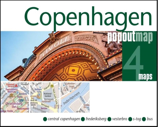 Afbeelding van PopOut Maps Copenhagen PopOut Map - pocket size, pop up map of Copenhagen city centre