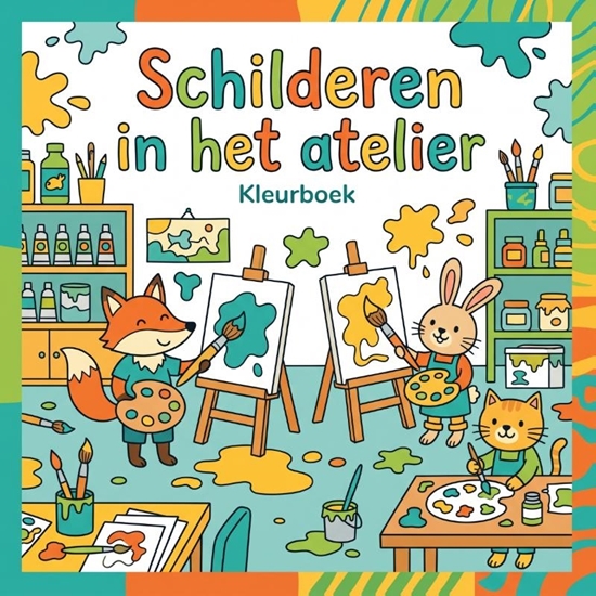 Afbeelding van Schilderen in het atelier