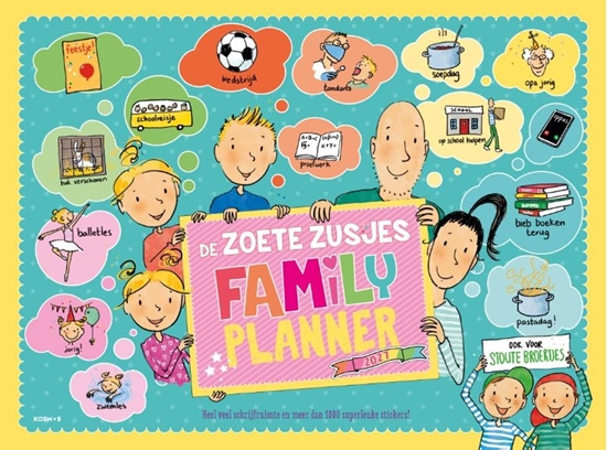 Afbeelding van De Zoete Zusjes De Zoete Zusjes family planner 2027
