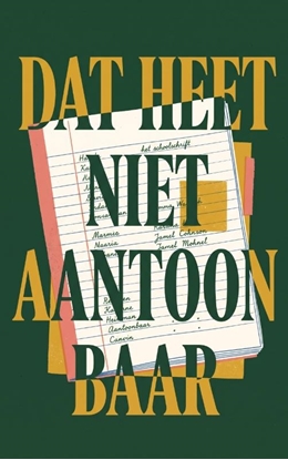 Afbeeldingen van Dat heet niet aantoonbaar