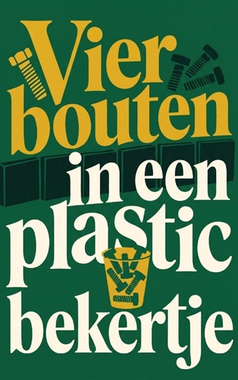 Afbeelding van Vier bouten in een plastic bekertje