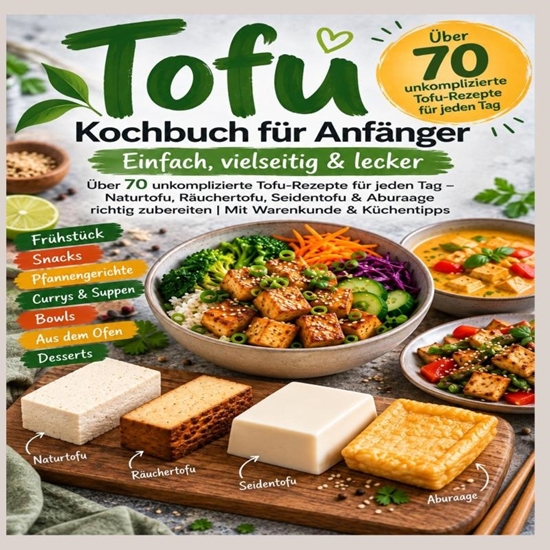 Afbeelding van Tofu Kochbuch für Anfänger – Einfach, vielseitig & lecker