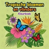 Afbeelding van Tropische bloemen en vlinders