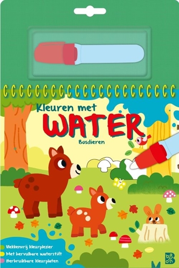 Afbeelding van Kleuren met water Bosdieren