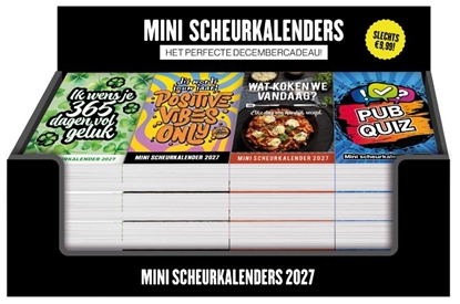 Afbeeldingen van Display mini scheurkalenders 4 x 4 ex. - 2027