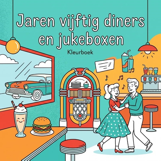 Afbeelding van Jaren vijftig diners en jukeboxen